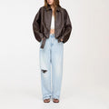 Women's Fall-Winter Retro Casual Lapel Collar Loose Jacket 2026 - Black