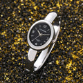 CANSNOW Factory Direct Oval Round Bangle Ladies Watch Simple Open End Quartz Watch Western Bangle Watch