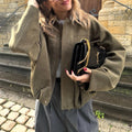 Women's Fall Loose Jacket 2026 | Trendy Jacket - Coffee (No Pockets)