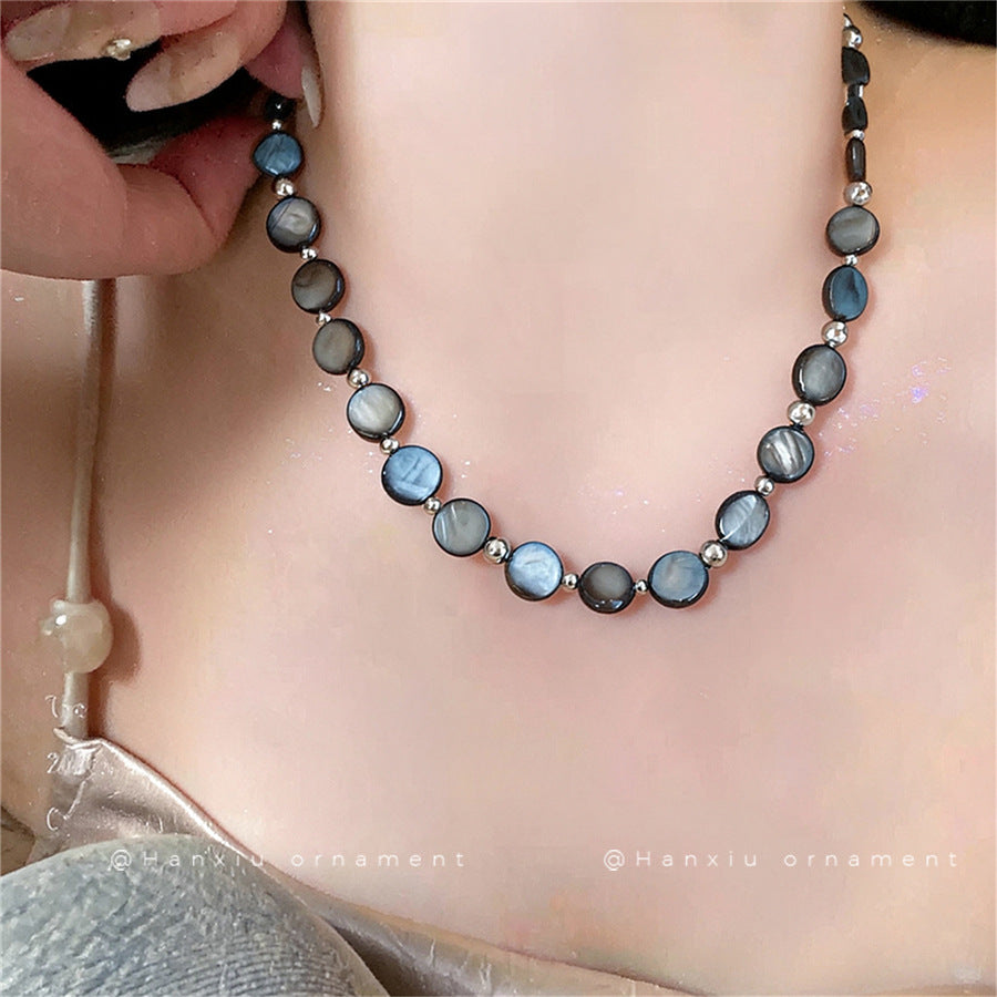 Round Shell Beaded Necklace - view 3