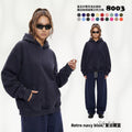 ARTIE Men's Retro 365G Washed Distressed Frayed Edge Fleece-Lined Hoodie