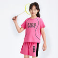 children's short-sleeved football suit, boy's sportswear, girl's quick-drying breathable shorts, med