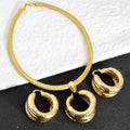 Western Middle East Africa New Import Wedding Gold Plated Set Classic Fashionable Women Earrings AliExpress Export
