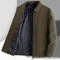 on behalf of spring and autumn coats, middle-aged and elderly men's lapel jackets, autumn dad and el