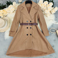 Women's Spring Fashion Versatile Wool Jacket + Coat 2026 | Trendy Jacket - Khaki