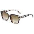 Wood Grain Leg Square Women Sunglasses Premium New Contrast Vintage Sunglasses Men Bare Face Stud Sunshade Glasses