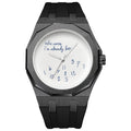Export Overseas Fashionable Simple Mens Watch Arabian Letter Premium Waterproof Sports Alloy Watch Wholesale