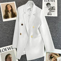Women's Fall Korean Casual Petite Blazer 2026 - Red