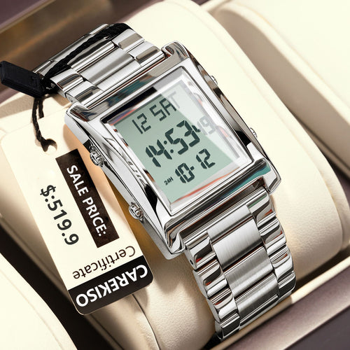 CAREKISO New Mens Watch Waterproof Glow Quartz Watch Fashionable Digital Watch Live Export Bestseller Watch