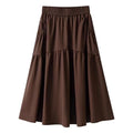 Summer Fashion Elegant High Waist Loose Mid-Length Long Skirt