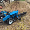 Hand-held single and double chain trenching machine diesel orchard multifunctional agricultural trenching machine cable pipeline trenching machine