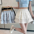 Spring-Summer Petite High Waist Short Skirt + Skirt