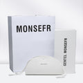 Custom gm Glasses Case Premium Packaging White Box Leather Soft Bag Drawstring Storage Box Anti Press Sunglasses Box Set