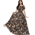 Women's Bohemian Floral Elastic Dress + Skirt + Long Skirt 2026 - 1-1#