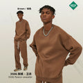ARTIE Men's Fall/Winter 350G Loose Fit Crew Neck Fleece-Lined Thick Hoodie