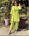 Women's Spring-Summer Ethnic Sporty Plus Size Long Sleeve Loose Set 2026 - White