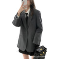 Women's Fall Korean Casual Petite Blazer 2026 - Gray