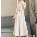 Black Chiffon Camisole Long Dress, Slimming Layering Dress