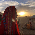 Women's Ethnic Shawl + Cape 2026 - Red