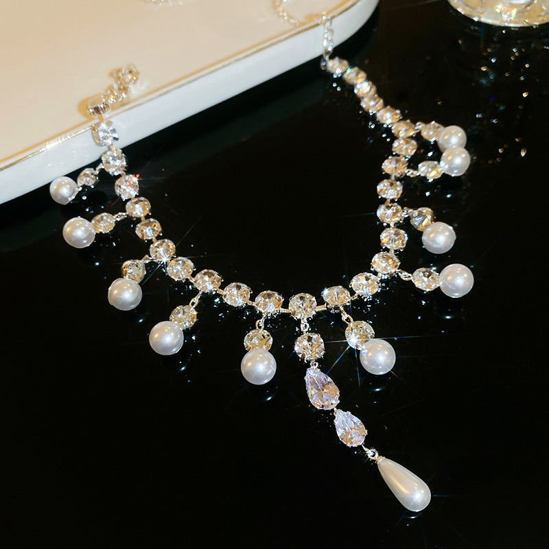 French Multi-Layer Pearl Necklace - view 8