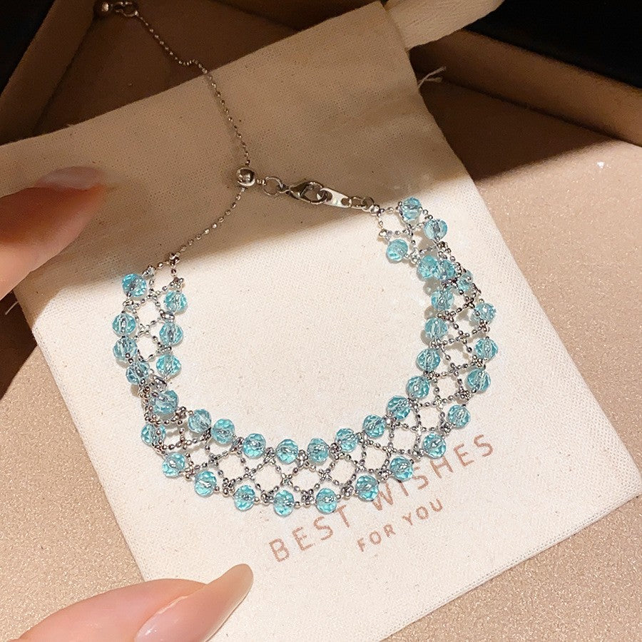 Sparkling Zircon Round Clasp Bracelet - view 10