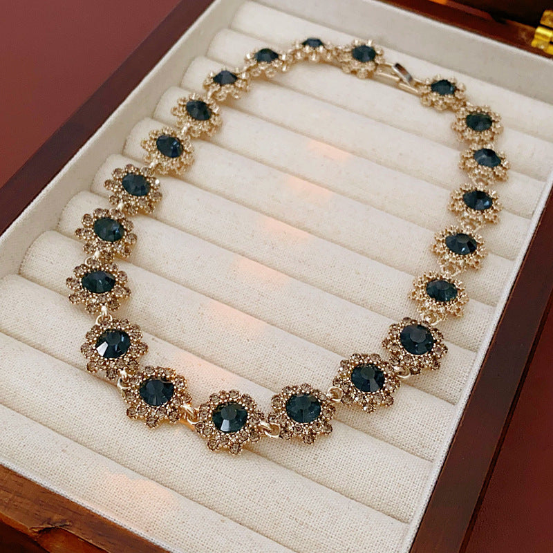 Vintage Rhinestone Floral Jewelry Set - view 12