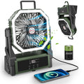 2025 Rechargeable Camping Fan - Display Screen & Light