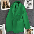 Women's Fall Korean Elegant Waist-Tie Blazer 2026 - Coral