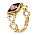 Fits Apple iwatch Band Fashionable Tweed Style O Type Rhinestone Apple Band