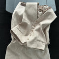Summer Old Money Relaxed Linen Vest + Skirt Set