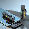 New J21 Wireless Lavalier Microphone with Magnetic Digital Display Live VLOG Shooting Lavalier Microphone