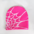 spider web y2k foreign trade knitted hat european and american hat trend winter hat jacquard special