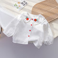 Girls' Lace Trim Shirt - Fresh Spring/Fall Top