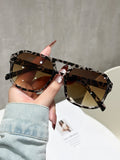 4th Pair Wear Overseas Men Sunglasses Women Universal Y2K Style Pilot Glasses Driving Trendy UV-Proof Sunglasses