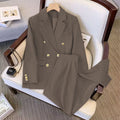 Women's Fall Fashion Elegant Plus Size Loose Jacket Set 2026 | Trendy Jacket - Black
