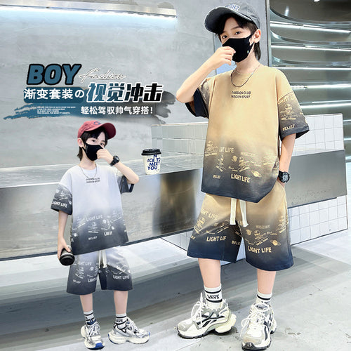 Boys' Print Short Sleeve 2-Piece Set