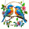 Hot selling beautiful bird acrylic living room courtyard pendant holiday scene decoration pendant gift
