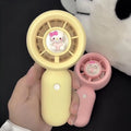 可爱卡通KT手持小风扇便携充电迷你风扇学生宿舍随身电扇批发热卖