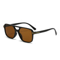2024 New T Lettering Pair Bridge Sunglasses Square Fashionable Overseas Trendy Men Sunglasses Women Retro ins Sunglasses