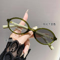 Light Feel Photochromic Prescription Glasses Anti-Blue Influencer Overseas Small-Frame Burst Book Nerd Frame Premium Elegant Prescription Sunglasses