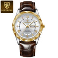 Swiss Brand Waterproof Glow New Mens Watch Leather Band Quartz Watch Live Export Bestseller Drop Ship
