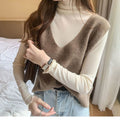 Women's High Neck Mesh Sheer Layering Top