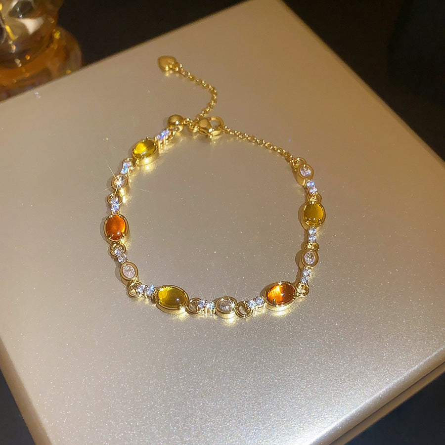 Zircon Butterfly Layered Bracelet - view 11