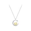 3 Beauty Kitty Star Month Clavicle Chain Cute Pendant Gift for Her Birthday Gift Necklace