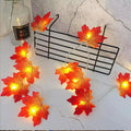 Thanksgiving Maple Leaf Light String LED Battery Box Colored Light String Garden Thanksgiving Harvest Festival Decorative Pumpkin Maple Leaf Light String