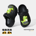儿童洞洞鞋夏季居家可DIY室内防滑软底EVA环保卡通恐龙宝宝凉拖鞋