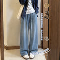 Women's Tencel High Waist Wide Leg Straight Jeans