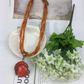 EU/US Import New Fashionable Retro Ethnic Style Bohemian Necklace Rhinestone Cat-Eye Stone Necklace Sweater Chain