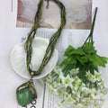 EU/US Import New Retro Creative Bohemian Ethnic Style Statement Round Cutout Clavicle Chain Retro Necklace
