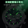 Swiss Brand New Mens Watch Leather Band Multifunction Quartz Watch Live Export Bestseller Drop Ship